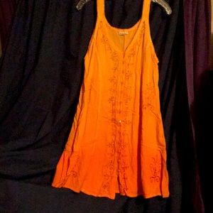 Ladies Viscose(Rayon) button down Sundress